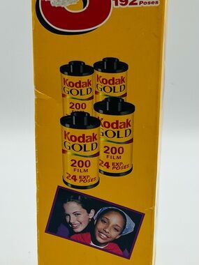 Kodak Gold Yellow Toy Film Canisters Play Set